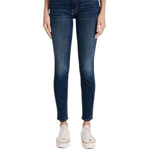 MOTHER Women's High Waisted Looker Denim Blue Slim Fit Ankle Jeans SZ 26